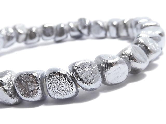 [Video][One of a kind] Meteorite (Muonionalusta) Nugget Bracelet NO.36