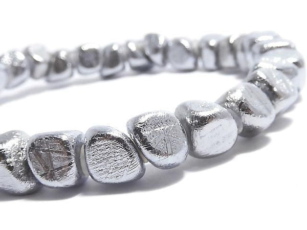 [Video][One of a kind] Meteorite (Muonionalusta) Nugget Bracelet NO.36
