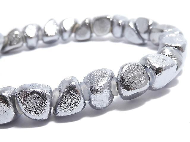 [Video][One of a kind] Meteorite (Muonionalusta) Nugget Bracelet NO.40