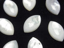 High Quality White Shell AAA Marquise Cabochon 17x10mm 1pc