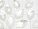 High Quality White Shell AAA Marquise Cabochon 17x10mm 1pc