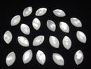 High Quality White Shell AAA Marquise Cabochon 17x10mm 1pc