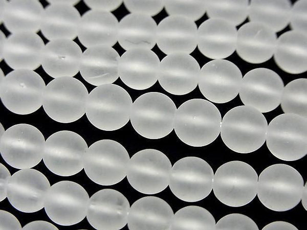 [Video]Frosted Quartz AAA- Round 6mm 1strand beads (aprx.15inch/37cm)
