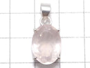 [Video][One of a kind] High Quality Rose Quartz AAA Faceted Pendant Silver925 NO.21
