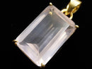 [Video][One of a kind] High Quality Rose Quartz AAA Faceted Pendant Silver925 NO.29