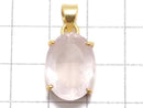 [Video][One of a kind] High Quality Rose Quartz AAA Faceted Pendant Silver925 NO.30