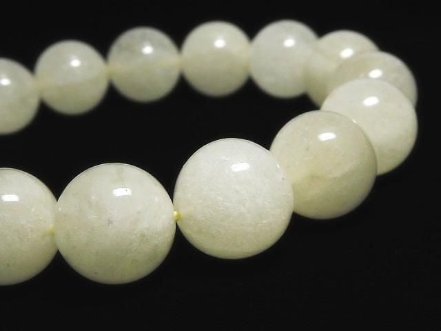 [Video][One of a kind] Libyan Desert Glass Round 13mm Bracelet NO.26