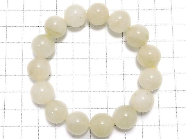 [Video][One of a kind] Libyan Desert Glass Round 13.5mm Bracelet NO.29