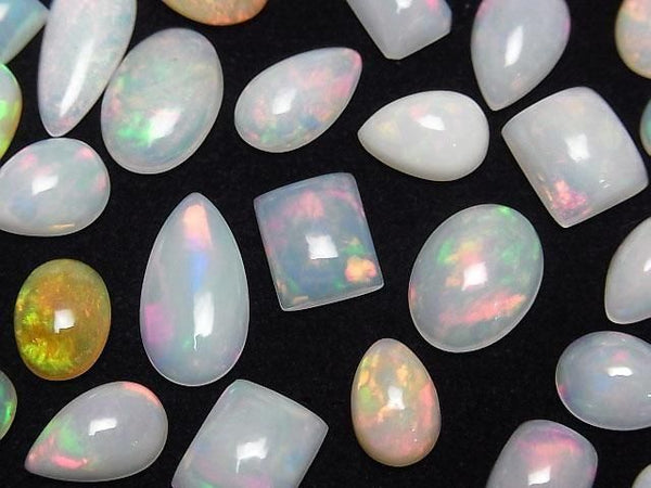[Video]High Quality Ethiopian Opal AAA- Mixed Shape Cabochon 5pcs