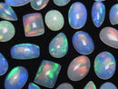 [Video]High Quality Ethiopian Water Opal AAA Mix Shape Cabochon 5pcs