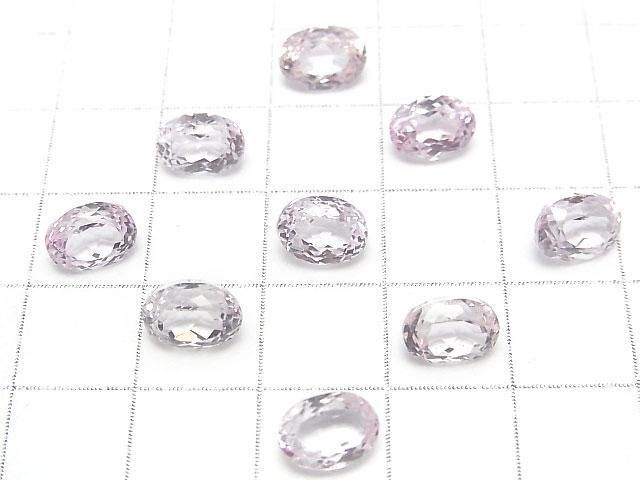 [Video]High Quality Kunzite AAA Loose stone Oval Faceted 8x6mm 1pc