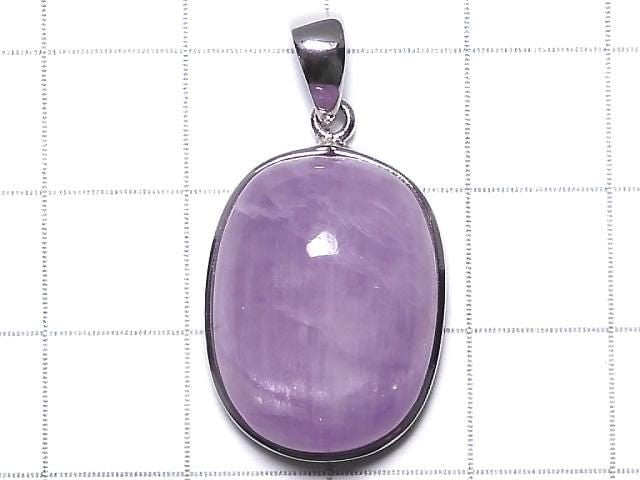 [Video][One of a kind] Nigerian Kunzite AAA- Pendant Silver925 NO.19