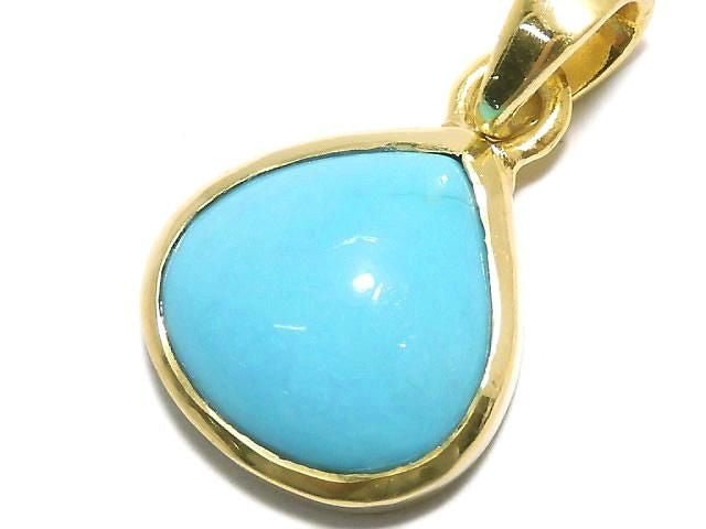 [Video][One of a kind] Kingman Turquoise AAA Pendant 18KGP NO.71