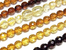 [Video] Baltic Amber Faceted Round 5mm Color Gradation Necklace