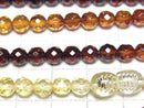 [Video] Baltic Amber Faceted Round 5mm Color Gradation Necklace