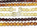 [Video] Baltic Amber Faceted Round 5mm Color Gradation Necklace