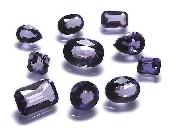 [Video][One of a kind] High Quality Purple Scapolite Loose stone Faceted 10pcs Set NO.2