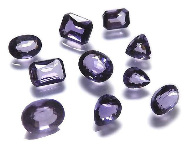 [Video][One of a kind] High Quality Purple Scapolite Loose stone Faceted 10pcs Set NO.3