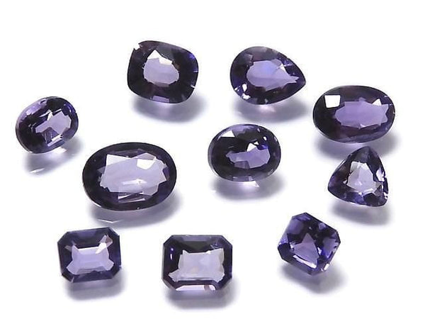 [Video][One of a kind] High Quality Purple Scapolite Loose stone Faceted 10pcs Set NO.4