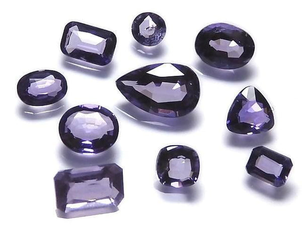 [Video][One of a kind] High Quality Purple Scapolite Loose stone Faceted 10pcs Set NO.5