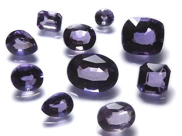[Video][One of a kind] High Quality Purple Scapolite Loose stone Faceted 10pcs Set NO.12