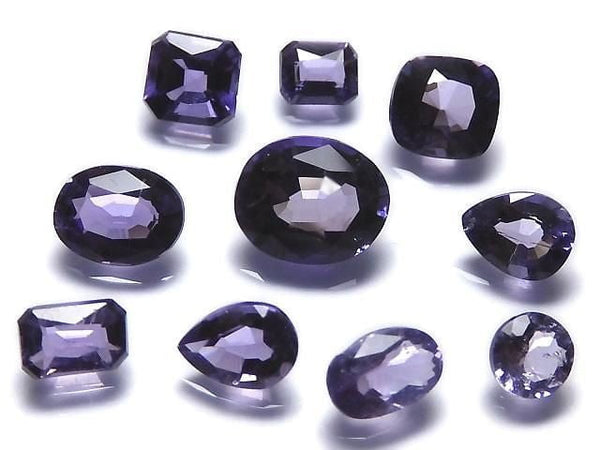 [Video][One of a kind] High Quality Purple Scapolite Loose stone Faceted 10pcs Set NO.13