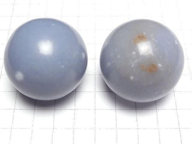 [Video] Angelite AA+ Sphere, Round 40mm 1pc