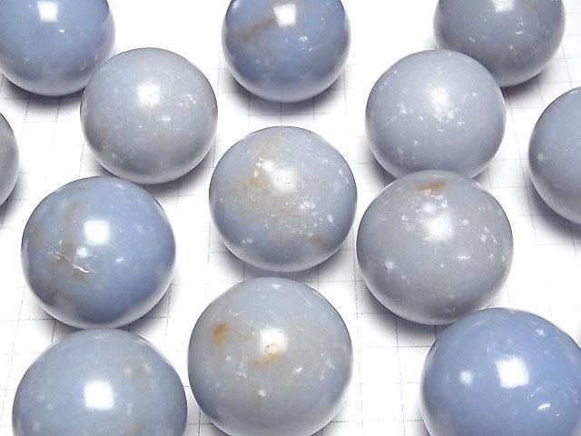 [Video] Angelite AA+ Sphere, Round 40mm 1pc
