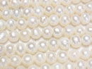 [Video] Fresh Water Pearl AA Potato 7-8mm White 1strand beads (aprx.14inch/35cm)