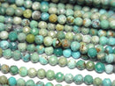 [Video]High Quality! Turquoise AA Faceted Round 3mm 1strand beads (aprx.15inch/37cm)