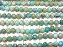 [Video]High Quality! Turquoise AA Faceted Round 3mm 1strand beads (aprx.15inch/37cm)