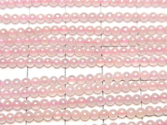 [Video] Flash, Rose Quartz Round 2mm 1strand beads (aprx.15inch/36cm)