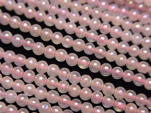[Video] Flash, Rose Quartz Round 3mm 1strand beads (aprx.14inch/34cm)