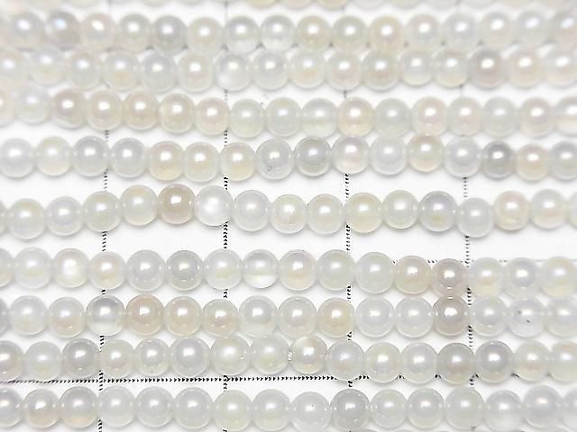 [Video] White Moonstone AAA Faceted Round 3mm AB coating 1strand beads (aprx.15inch/36cm)