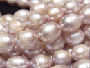 [Video] Fresh Water Pearl AA Rice 10x8x8mm Lavender Pink 1strand beads (aprx.14inch/34cm)