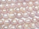 [Video] Fresh Water Pearl AA Rice 10x8x8mm Lavender Pink 1strand beads (aprx.14inch/34cm)