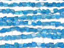 [Video]High Quality Neon Blue Apatite AA++ Faceted Nugget half or 1strand beads (aprx.7inch/18cm)