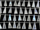 [Video]High Quality Rainbow Moonstone AAA- Triangle Faceted 1strand (8pcs)