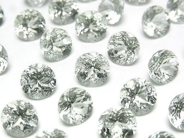 [Video]High Quality Green Amethyst AAA Loose stone Carved Round Faceted Fancy 8x8mm 1pc