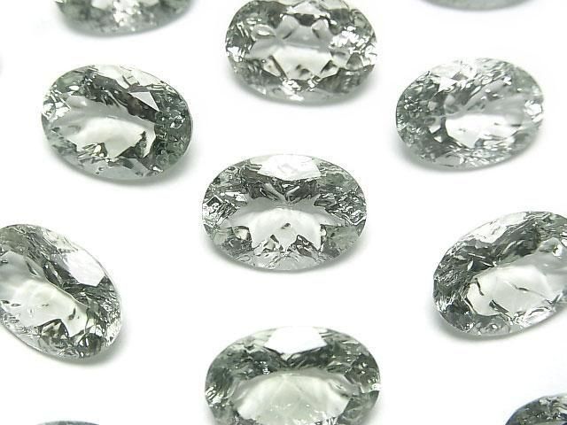 [Video]High Quality Green Amethyst AAA Loose stone Carved Oval Faceted Fancy 14x10mm 1pc