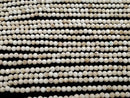 [Video]High Quality! Magnesite Faceted Round 3mm 1strand beads (aprx.15inch/37cm)