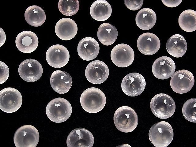 [Video]High Quality Rose Quartz AAA Loose stone Round Portuguese cut 12x12mm 1pc