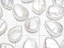 [Video]Fresh Water Pearl AA++ Loose stone Natural Pear shape 16-20mm White 5pcs