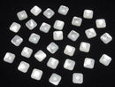 [Video] High Quality White Shell (Silver-lip Oyster) AAA Square Cabochon 8x8mm 5pcs