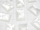 [Video] High Quality White Shell (Silver-lip Oyster) AAA Rectangle Cabochon 18x13mm 2pcs