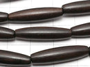 Ebony Wood  Rice 25x6x6mm 1strand beads (aprx.15inch/36cm)