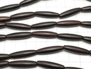 Ebony Wood  Rice 25x6x6mm 1strand beads (aprx.15inch/36cm)