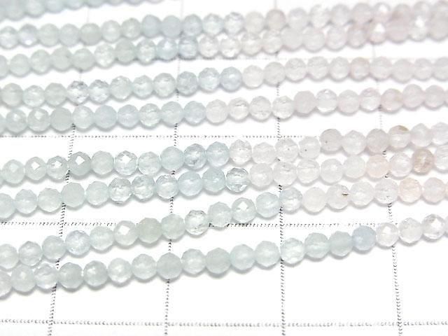 [Video]High Quality! Beryl Mix AAA Faceted Round 2mm 1strand beads (aprx.12inch/30cm)