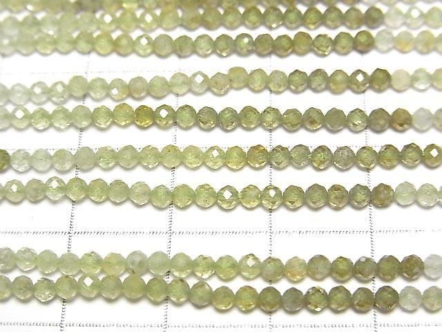 [Video]High Quality! Grossular Garnet AAA Faceted Round 2mm 1strand beads (aprx.12inch/30cm)