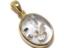[Video][One of a kind] Pyrite in Quartz Pendant 18KGP NO.11